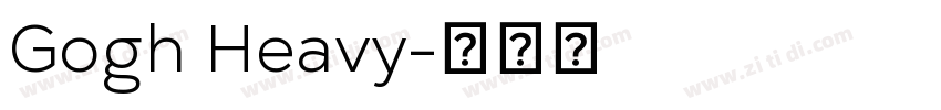 Gogh Heavy字体转换